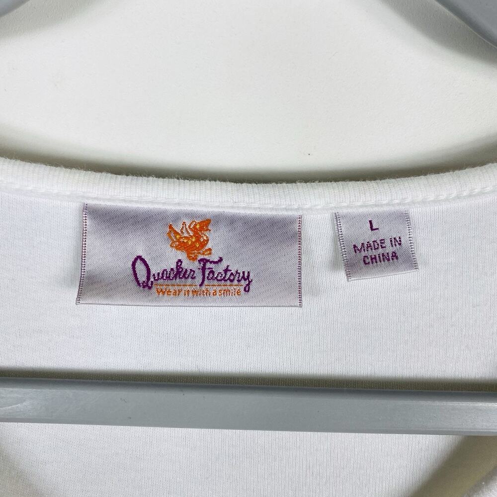 Quacker Factory Size Large Rhinestone Embellished… - image 4